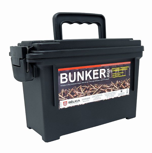 Caixa Bunker Box Bélica - Preto
