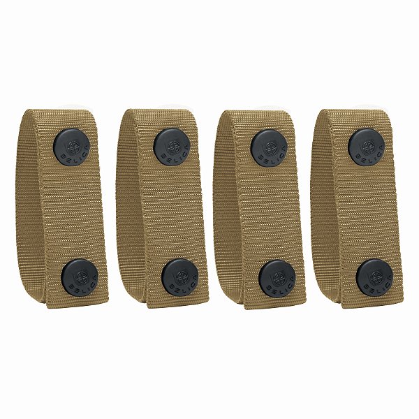 Belt Keeper de Poliamida Bélica - Kit 4 Unidades - Coyote