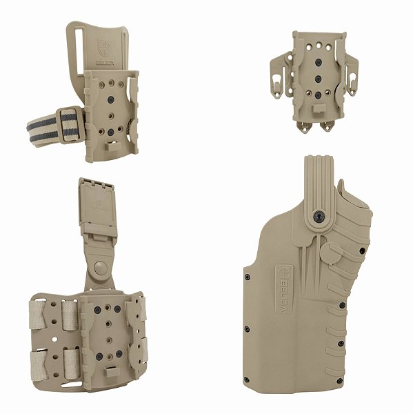 Kit G5F Speed Mid-Ride Bélica - COM Protetor de Red Dot - Coyote