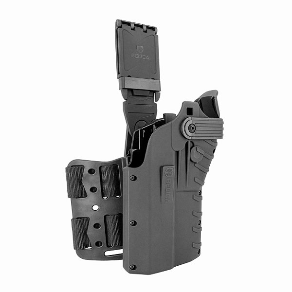Coldre G5F Bélica - Coxa - COM Protetor de Red Dot - Preto