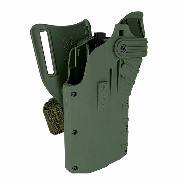 Coldre G5F Mid-Ride Bélica - COM Protetor de Red Dot - Verde