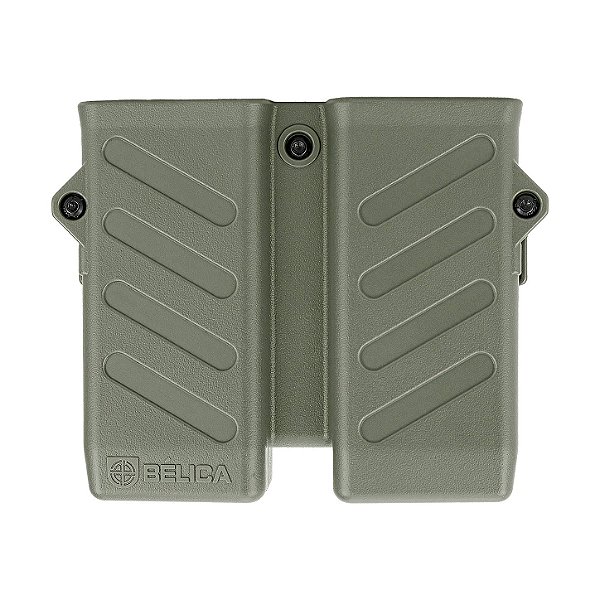 Porta Carregador Duplo VECTOR Bélica - Cintura/Passador Fixo - Verde