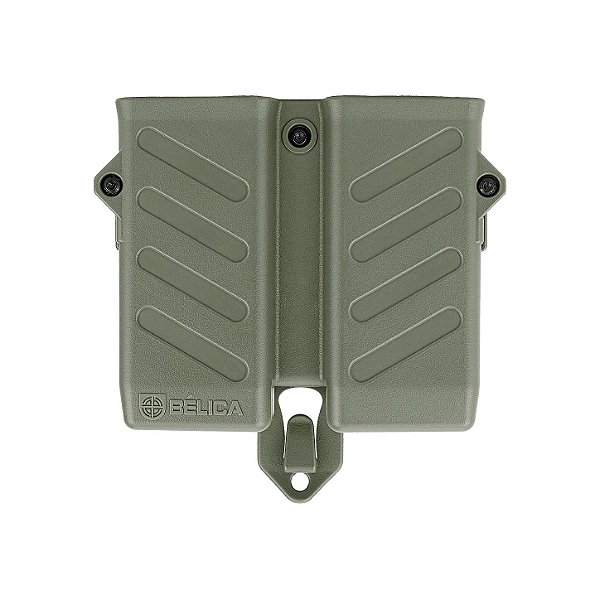 Porta Carregador Duplo VECTOR Bélica - MOLLE - 3 Pontas - Verde