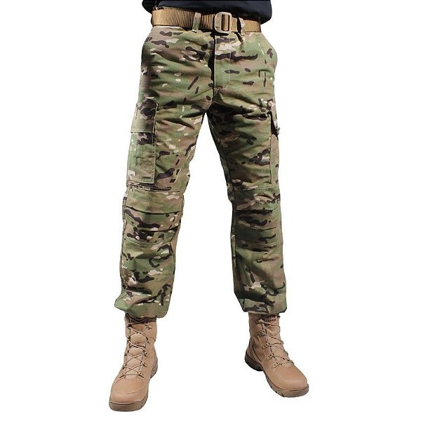 Calça Masculina Combat Bélica - Camuflada Multicam