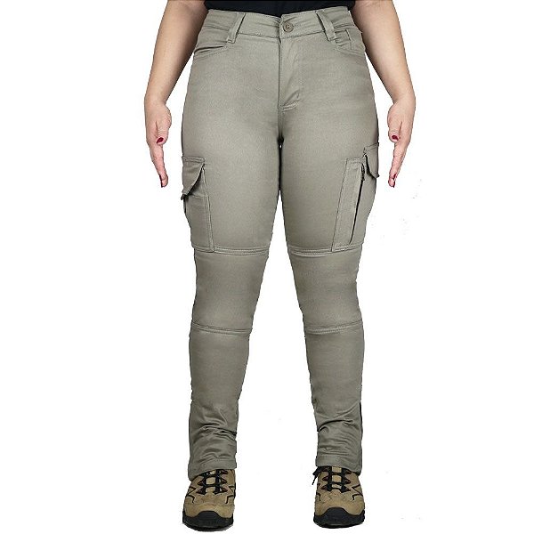 Calça Tática Militar Feminina Fem-Tac Areia Bélica