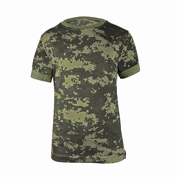 Camiseta Infantil Bélica - Soldier Kids Camuflada Digital Pântano