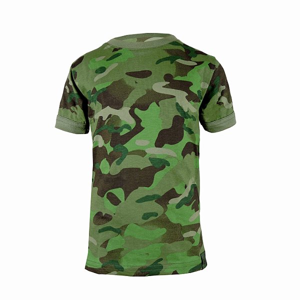 Camiseta Infantil Bélica - Soldier Kids Camuflada Tropic