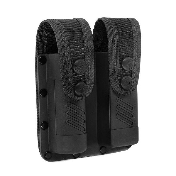 Porta Carregador Duplo Multiuso Tático Bélica - Preto