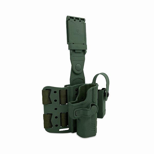 Coldre PRO SR Bélica - Coxa - Verde