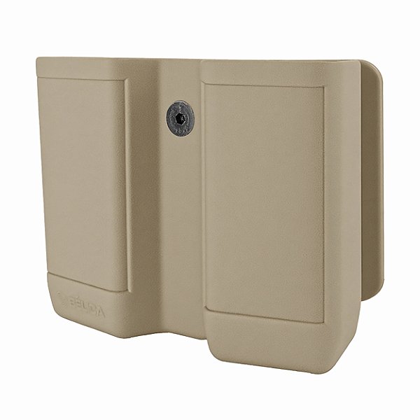 Porta Carregador Duplo Bélica - Cintura/Passador Fixo - Coyote