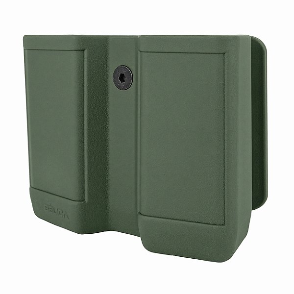 Porta Carregador Duplo Bélica - Cintura/Passador Fixo - Verde
