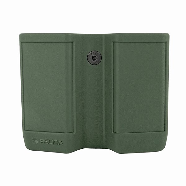 Porta Carregador Duplo Bélica - Cintura/Passador Fixo - Verde