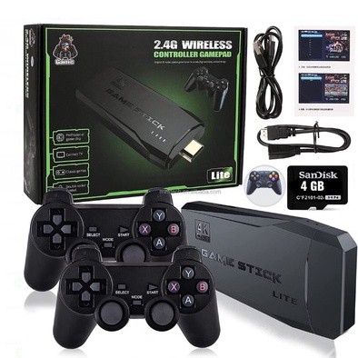 M8 Lite 4K HD Retro Gaming Console, Wireless 2.4G Gamepads, 3500 Classic  Games, 3D Joystick, Portable HDMI TV Stick From Superlylv, $27.52