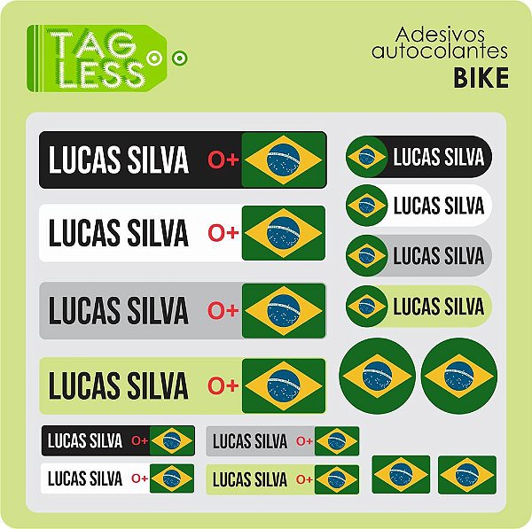 Etiqueta Adesiva para Bike Kit 2