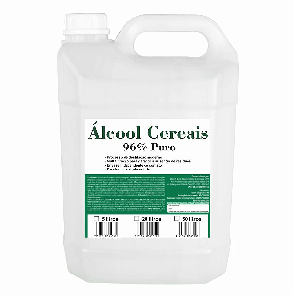 Álcool Cereais 96%