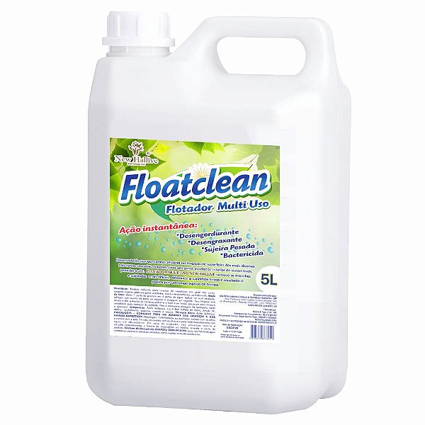 Floatclean Flotador Multi Uso New Hallive 5 Litros e 500ml Spray