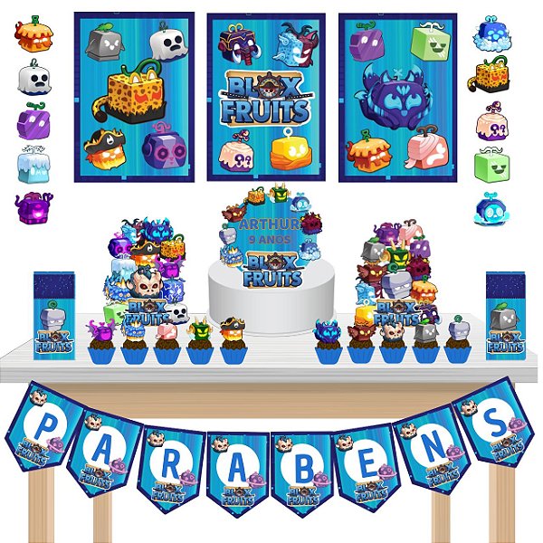 Kit Festa Fácil Kit só um Bolinho Jogo Blox Fruits