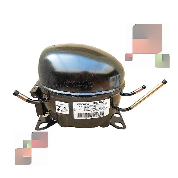 Compressor 220V R134a 1/5 EM2U 60HLP W10799397 Embraco