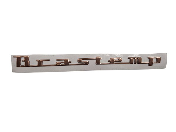Emblema retro Brastemp cobre original