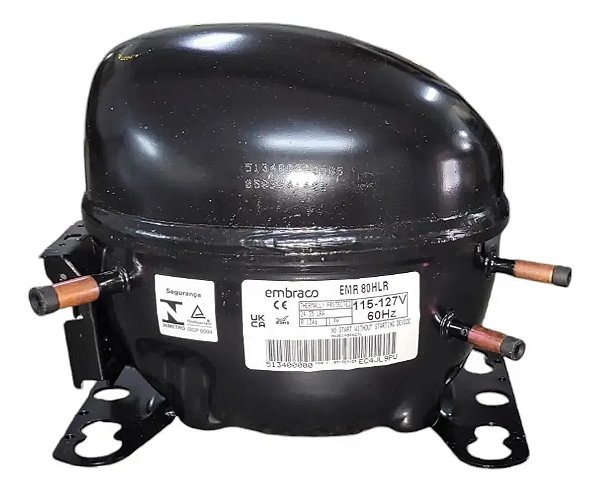 Compressor Embraco / Nidec Coquinho 1/4+ 110v R134 Emr80hlr