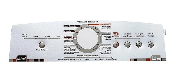 Painel Decorativo Original Lavadora Bwl11 Brastemp 326064461