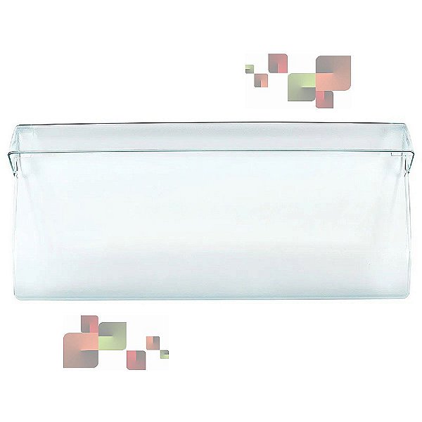 Tampa do Puxador Frontal da Gaveta de Legumes para Geladeira Brastemp Consul W10287547 Original
