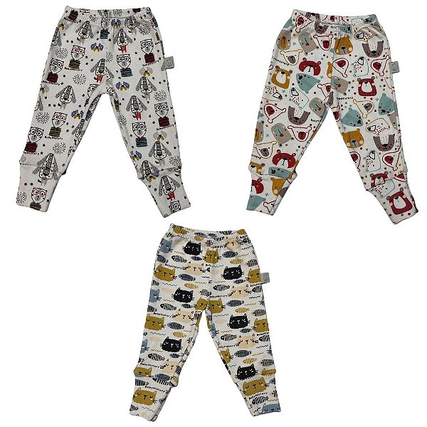 Kit calça estampada masculina Prematuro