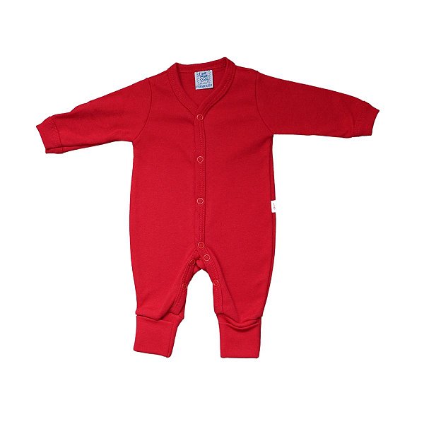 Macacão Liso Vermelho - PREMATURO