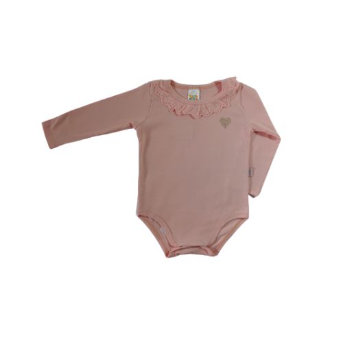 Body Rosa com Babado