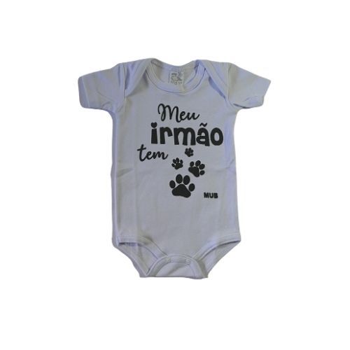 Body Branco "Meu irmão tem patas"
