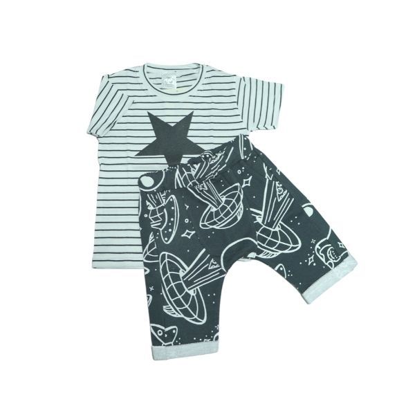 Conjunto Estrela Camiseta e Calça Pescador