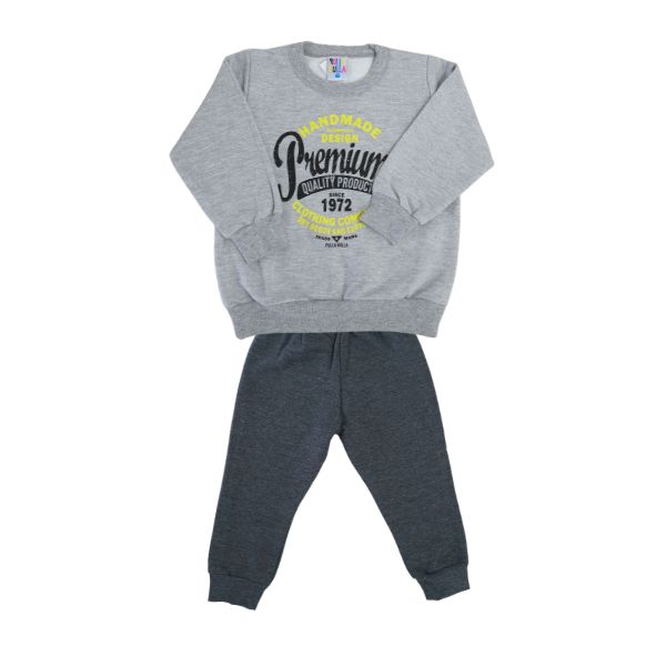 Conjunto Blusa e Calça "Premium" Cinza
