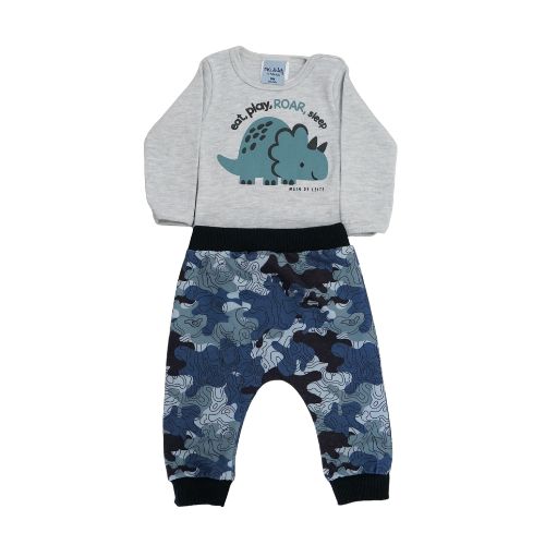 Conjunto Body e Calça Rinoceronte Cinza