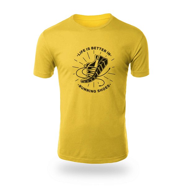 Camiseta Running LIB - Cyber Yellow - Bl