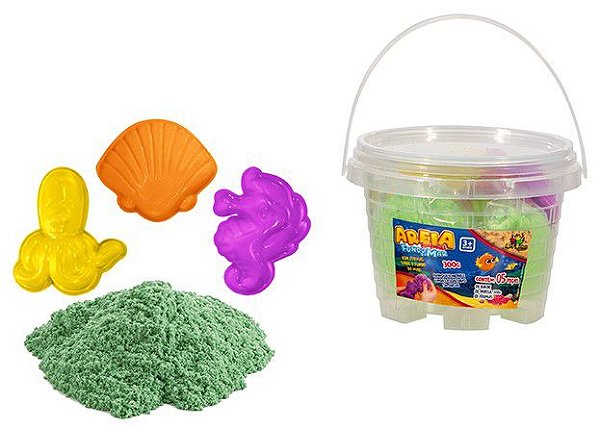 Balde areia com forminhas - 300g