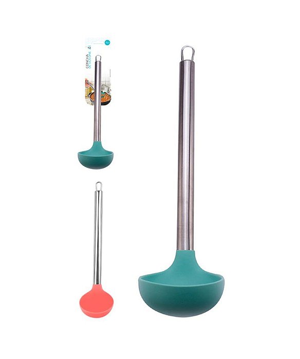 Concha de silicone com cabo inox candy