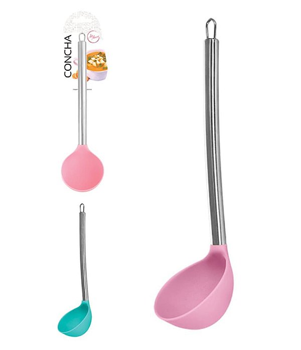 Concha de nylon com cabo inox