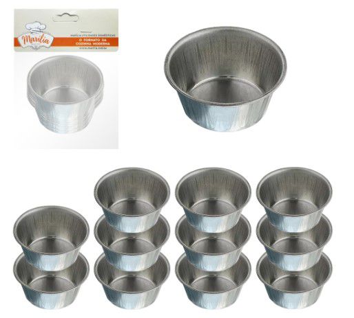 FORMA DE FLANDRES PARA CUPCAKE Nº0 COM 12 PEÇAS