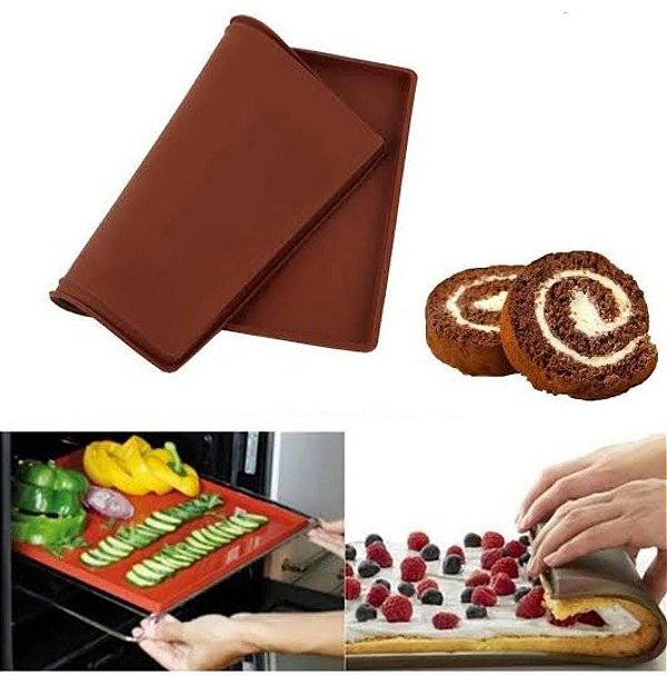 Forma de Silicone para Rocambole/Biscoitos