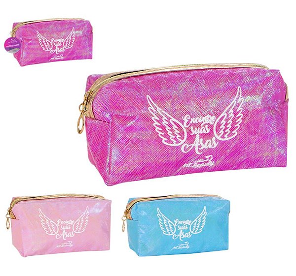 Necesser Box Cintilante C/Frase 18x8x10cm