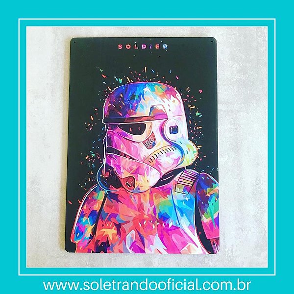 Placa Decorativa Star Wars Soldier