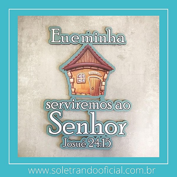 Placa Decorativa Frase Religiosa