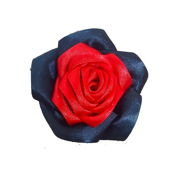 Rosa para Cabelo - Vermelha e Preta