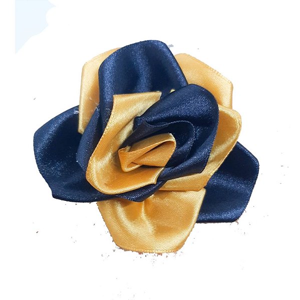 Rosa para Cabelo - Preta e Dourada