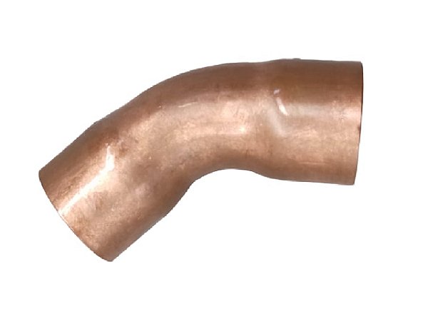 Curva de Cobre 1" 45 graus solda