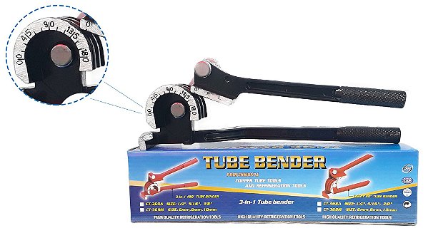 Curvador de tubo/ cano  1/4,5/16, 3/8 3 em 1