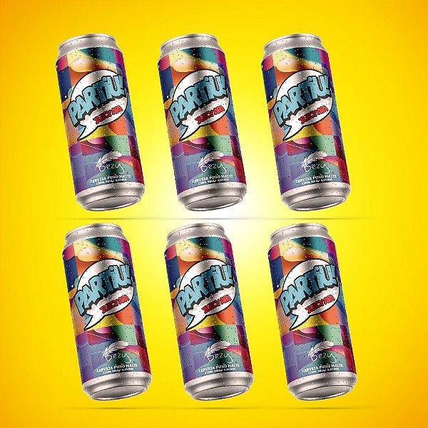 Partiu! Juicy American Pale Ale - caixa com 6 unidades de 473ml