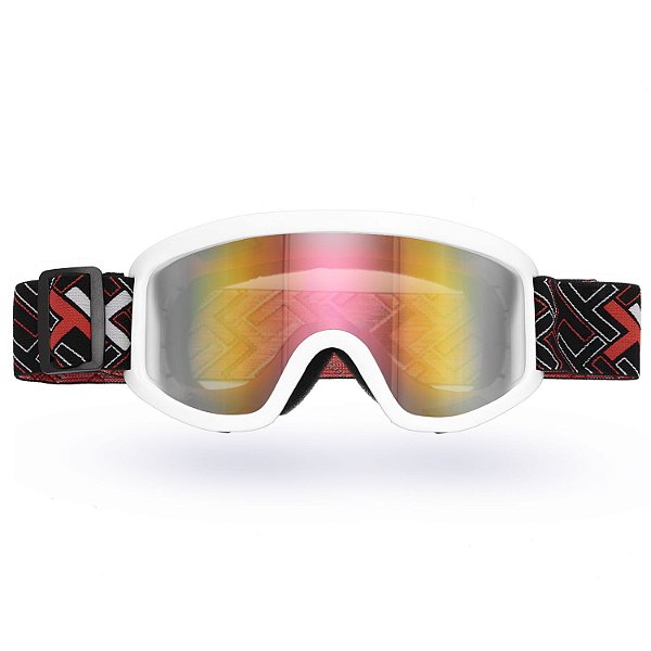 Óculos Mattos Racing MX Lente Espelhada Branco