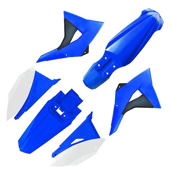 Kit Plástico EL1TE CRF230 Azul/Branco Biker