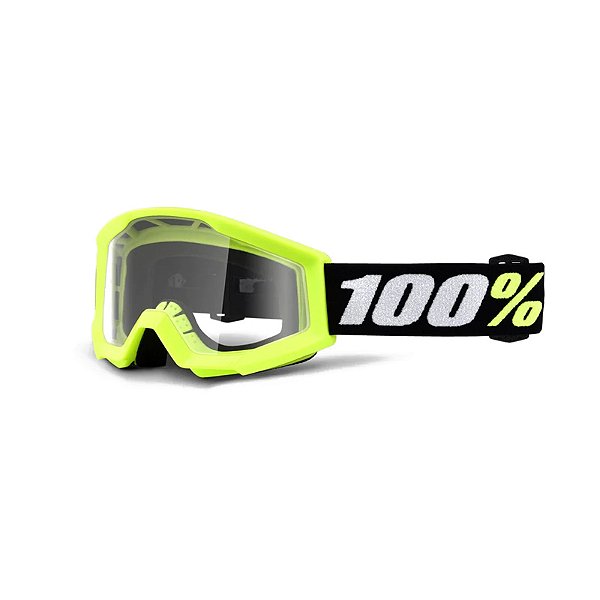 Óculos Infantil 100% Strata Mini Amarelo Fluor